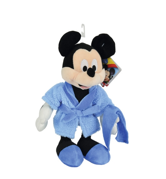  mickey souris peluche peignoir bleu 25 cm 